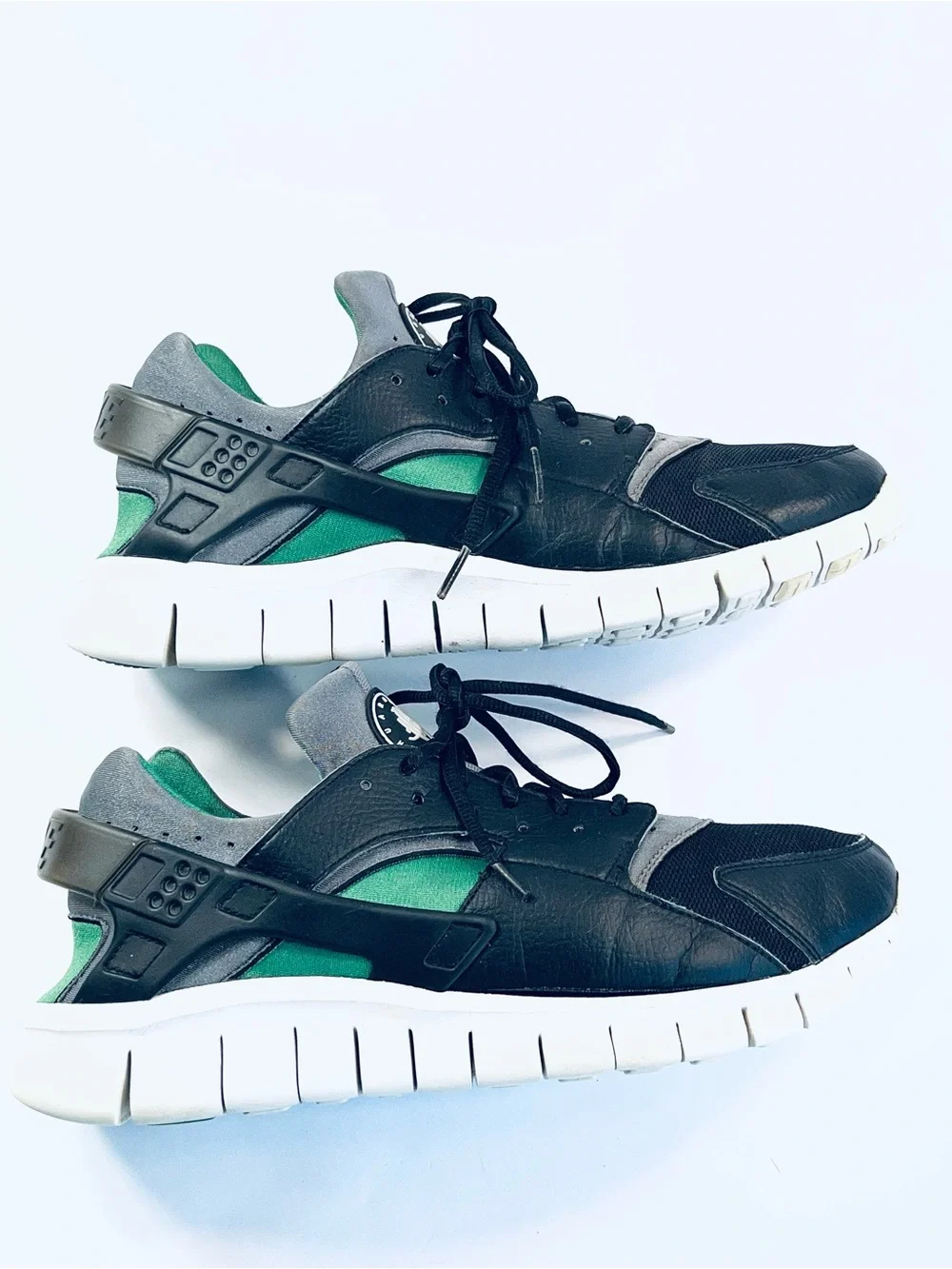 Nike Huarache Free Run Black Green  Running Shoes #510801-031 Men’s Size:10.5